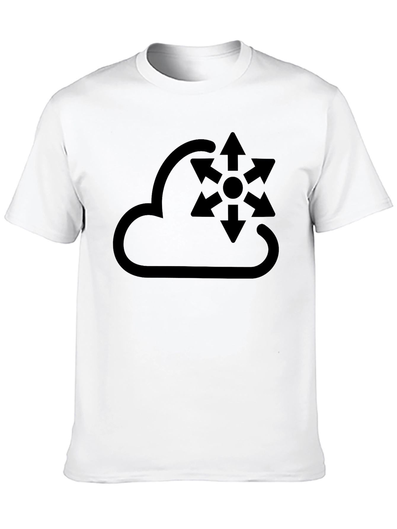 Cloud Diffusion Black T-Shirt