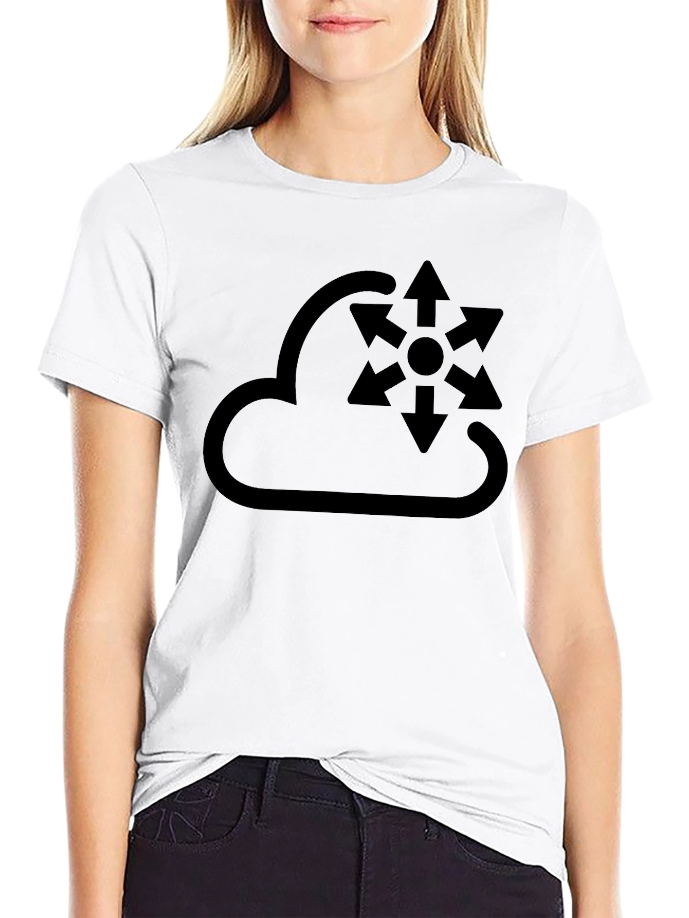 Cloud Diffusion Black T-Shirt