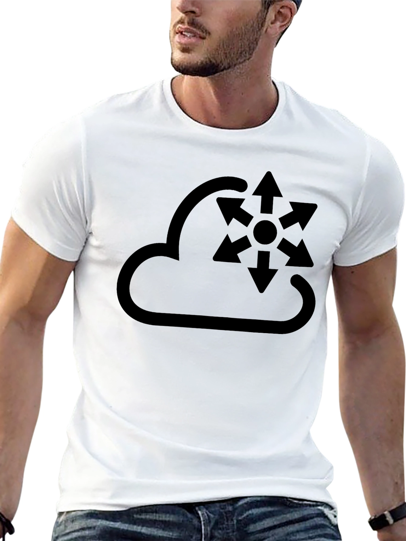 Cloud Diffusion Black T-Shirt