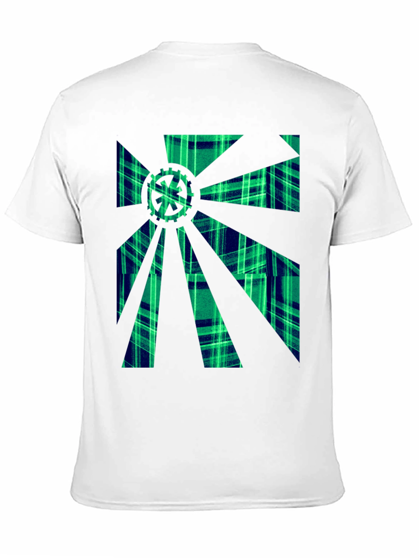 Gearburst Plaid Graphic T-Shirt - Modern Style