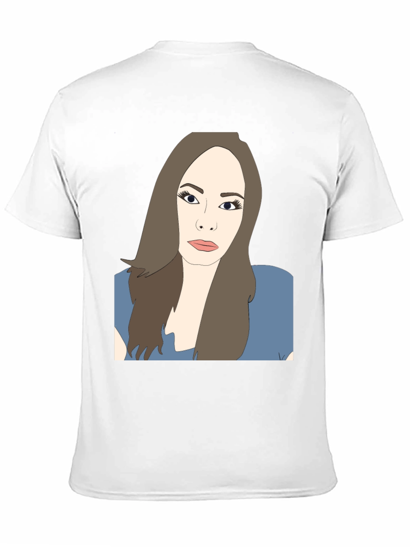 Illustrated Woman Black T-Shirt