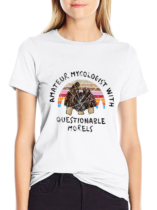 Amateur Mycologist Morel Mushroom Graphic Tee
