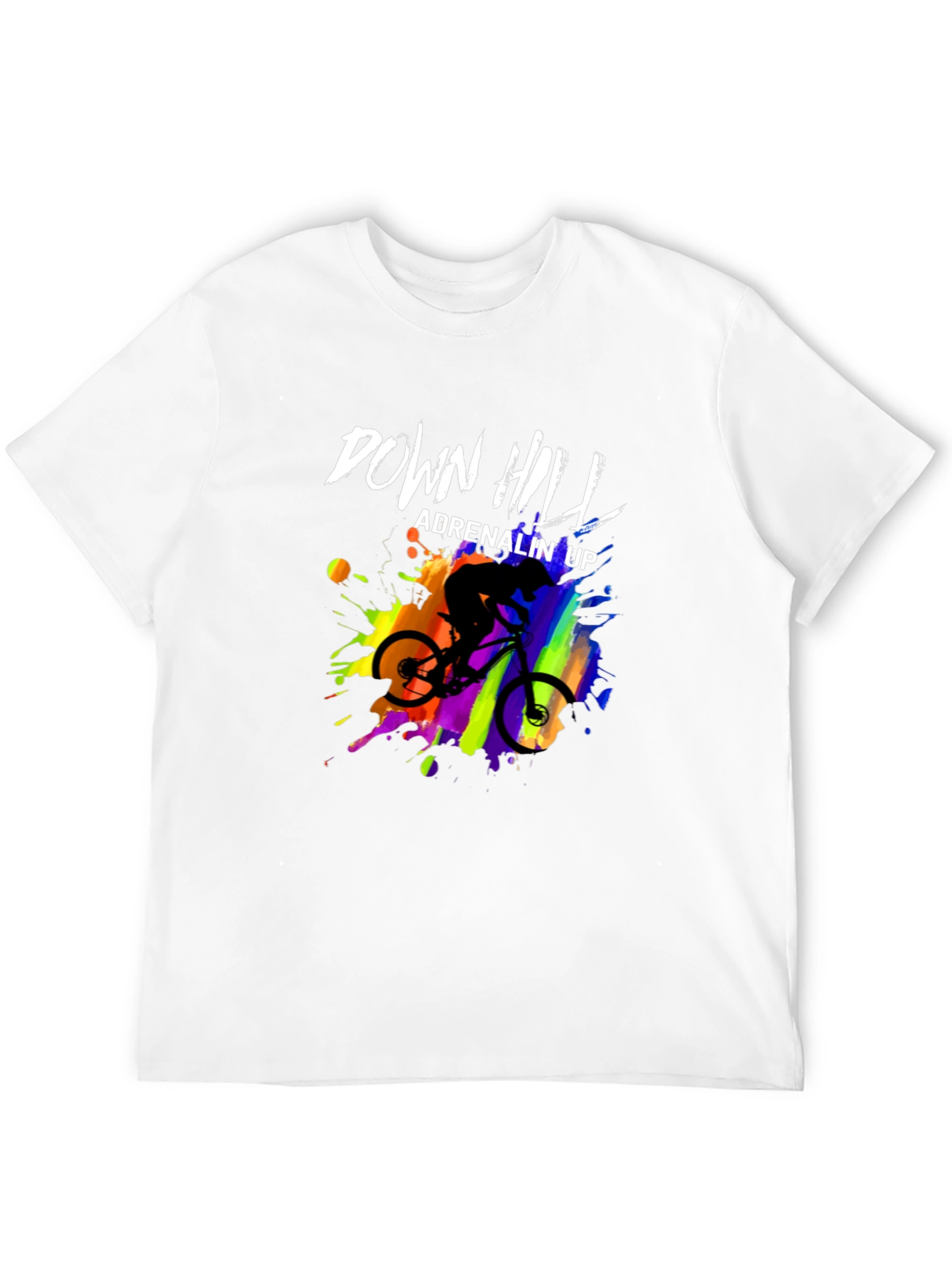 Downhill Adrenalin Up Graphic T-Shirt - Mountain Bike