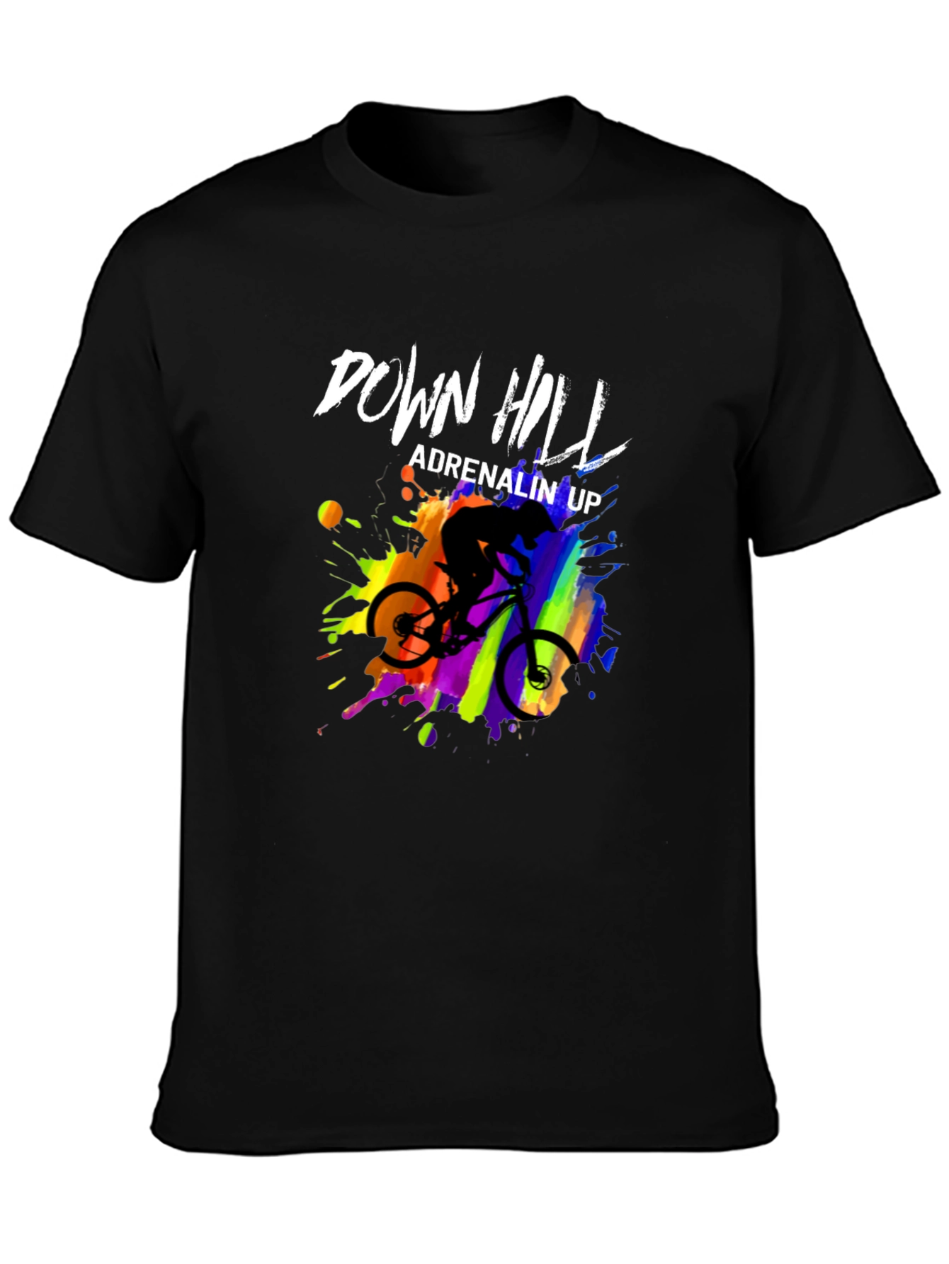 Downhill Adrenalin Up Graphic T-Shirt - Mountain Bike