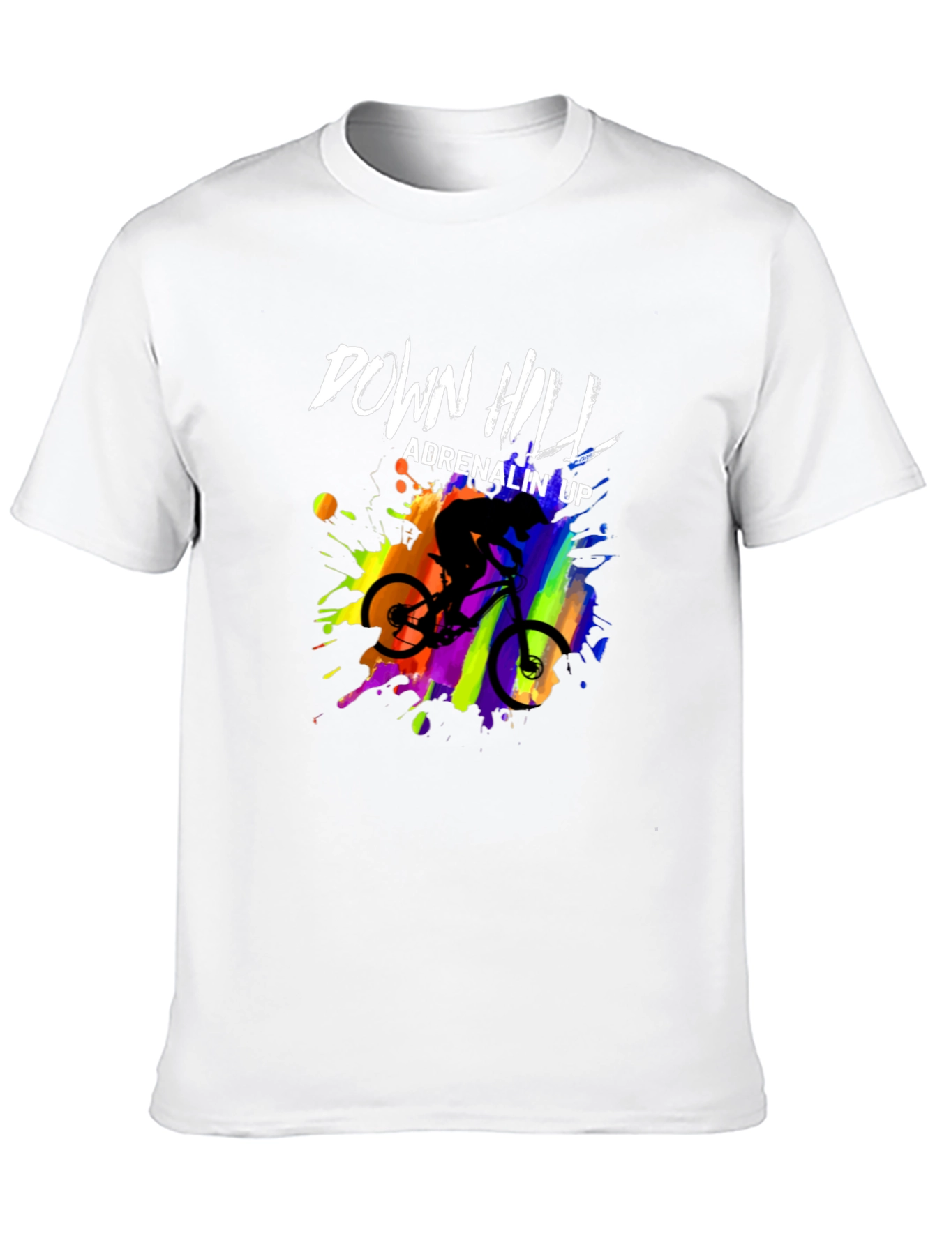 Downhill Adrenalin Up Graphic T-Shirt - Mountain Bike