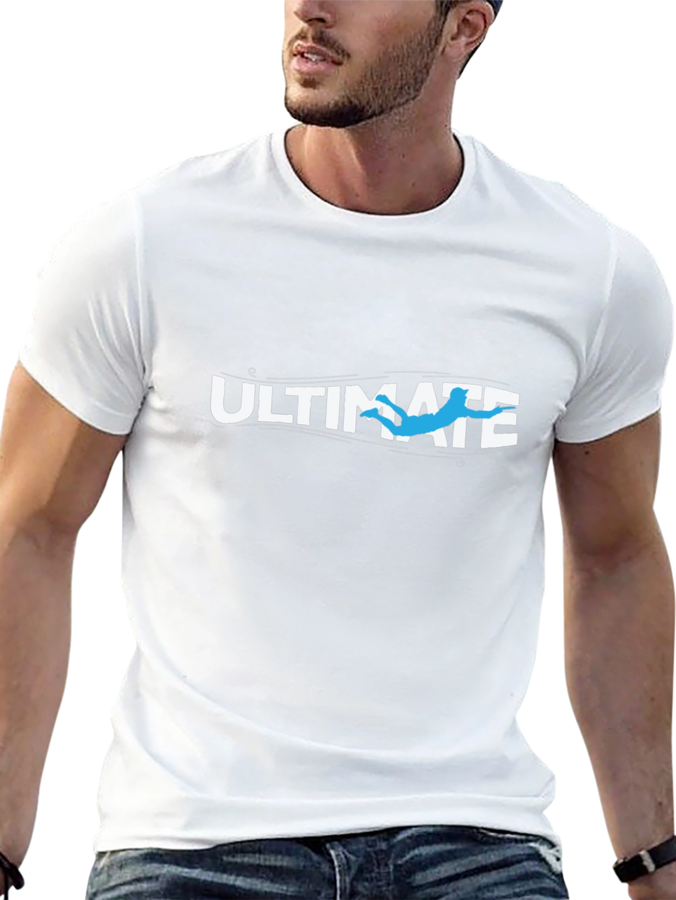Ultimate Frisbee Black Graphic Tee
