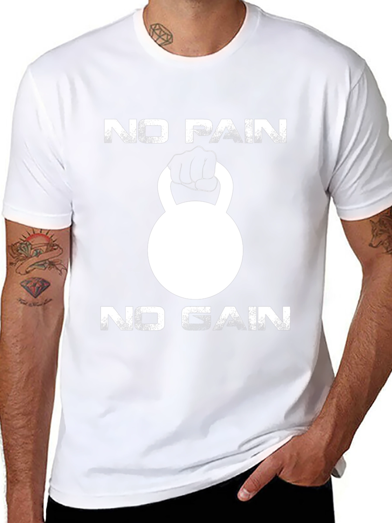No Pain No Gain Kettlebell Gym T-Shirt