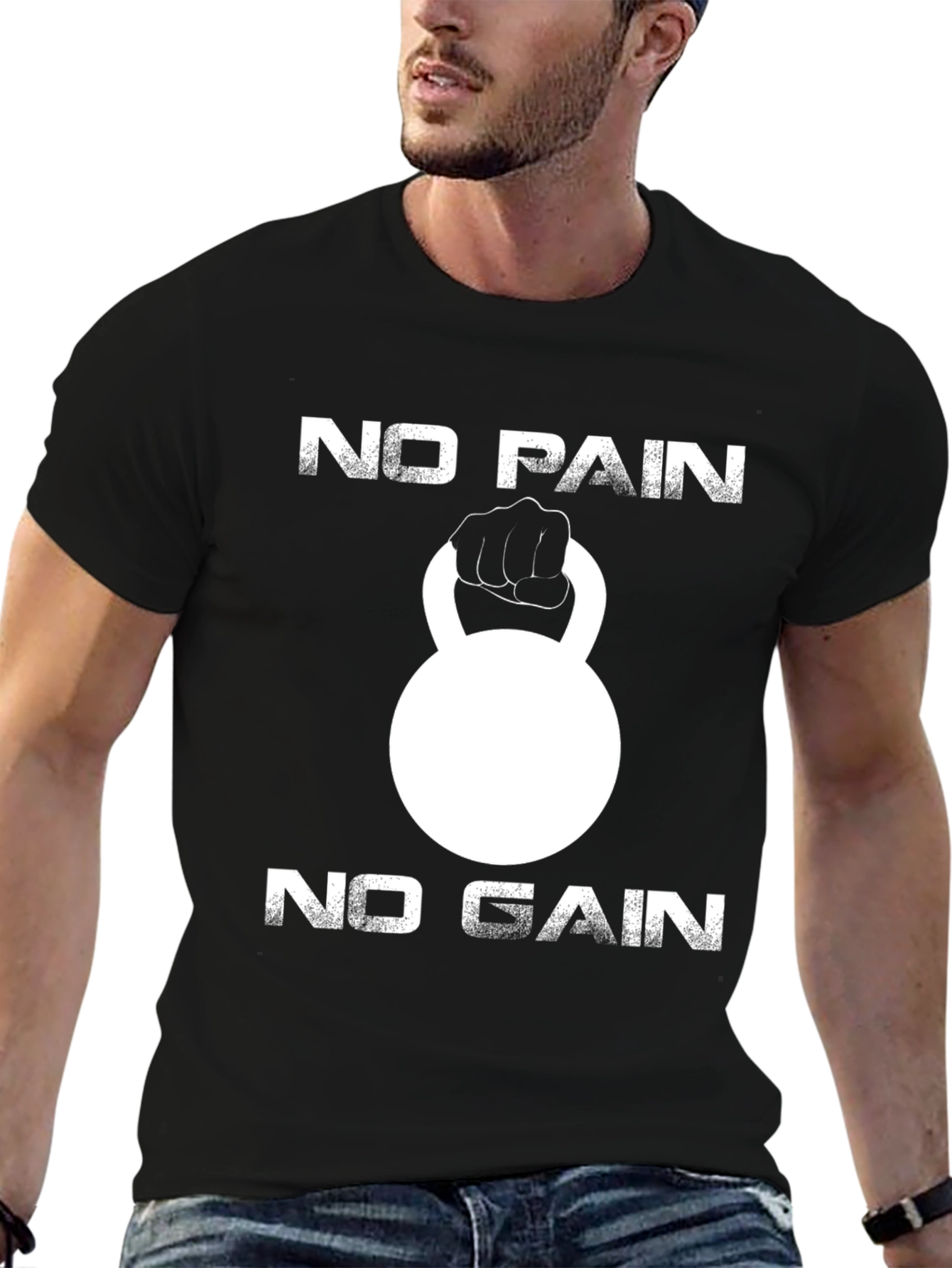 No Pain No Gain Kettlebell Gym T-Shirt