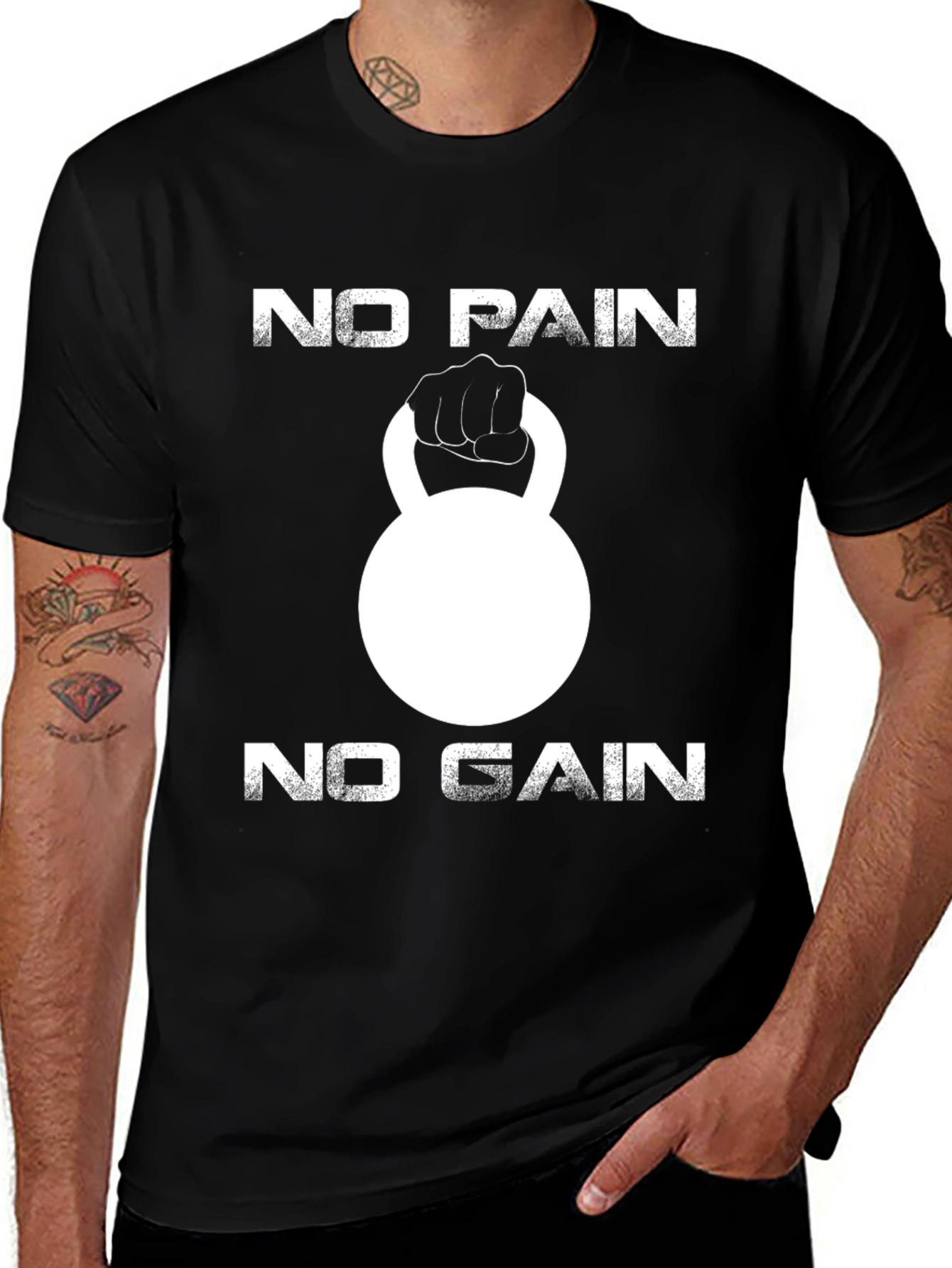 No Pain No Gain Kettlebell Gym T-Shirt