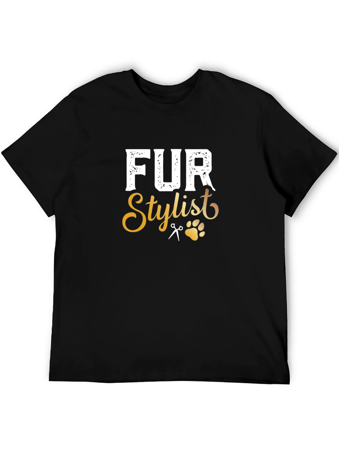 Fur Stylist Black T-Shirt
