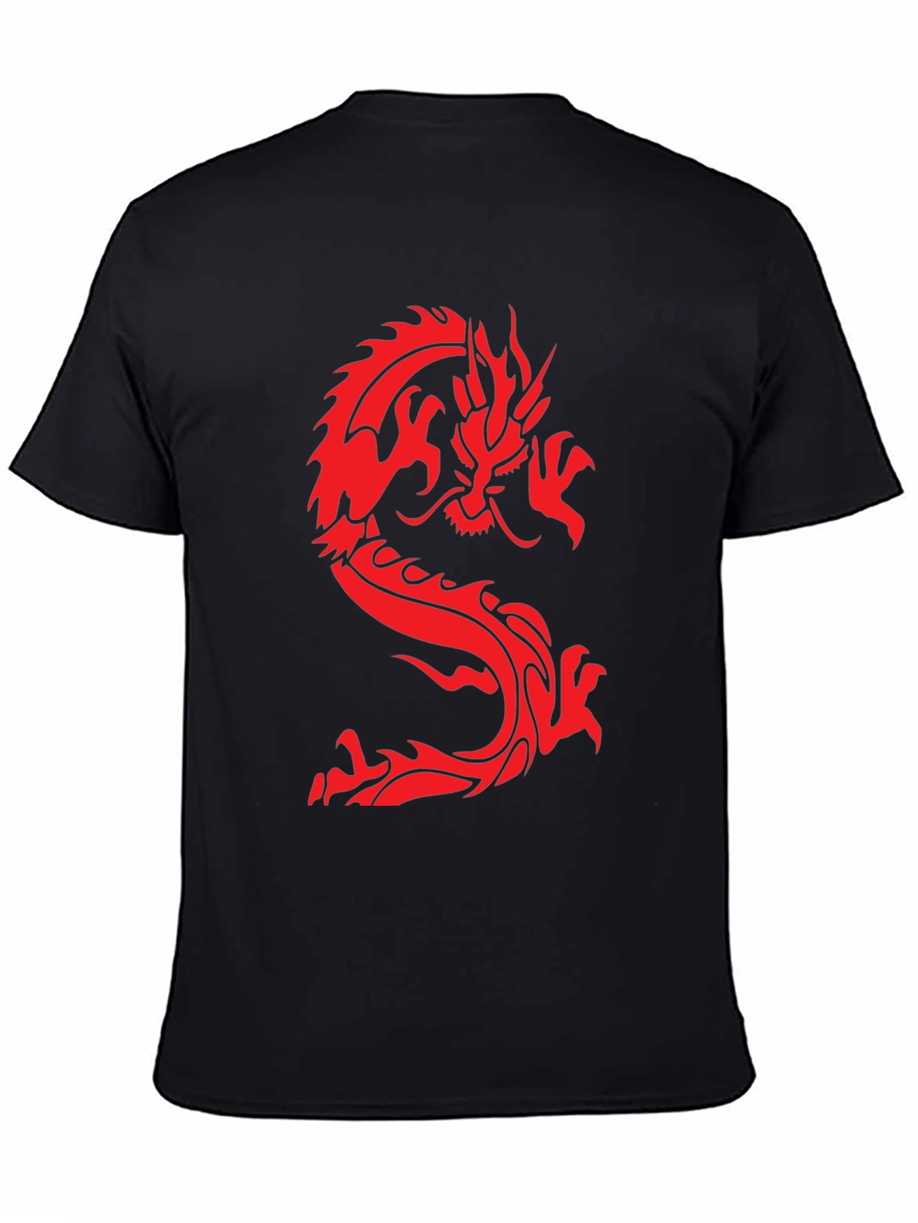 Dragon Graphic Tee - Black Short Sleeve T-Shirt