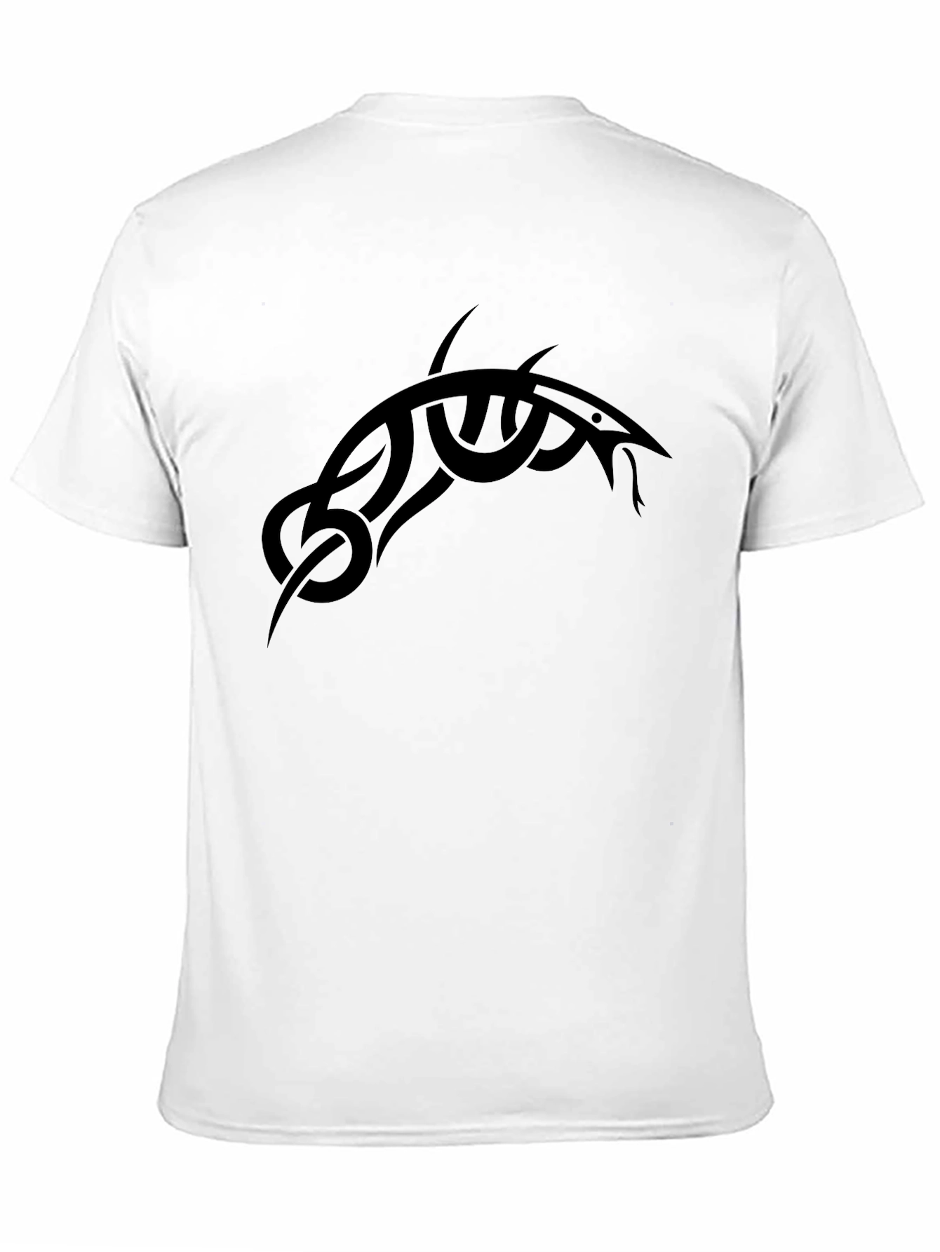 Mens Black Tribal Graphic T-Shirt