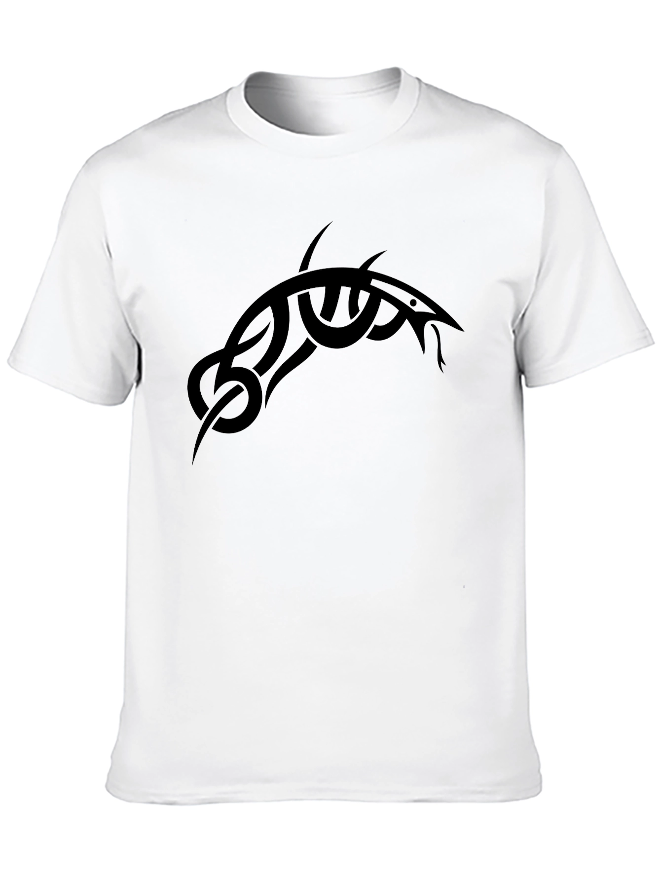 Mens Black Tribal Graphic T-Shirt