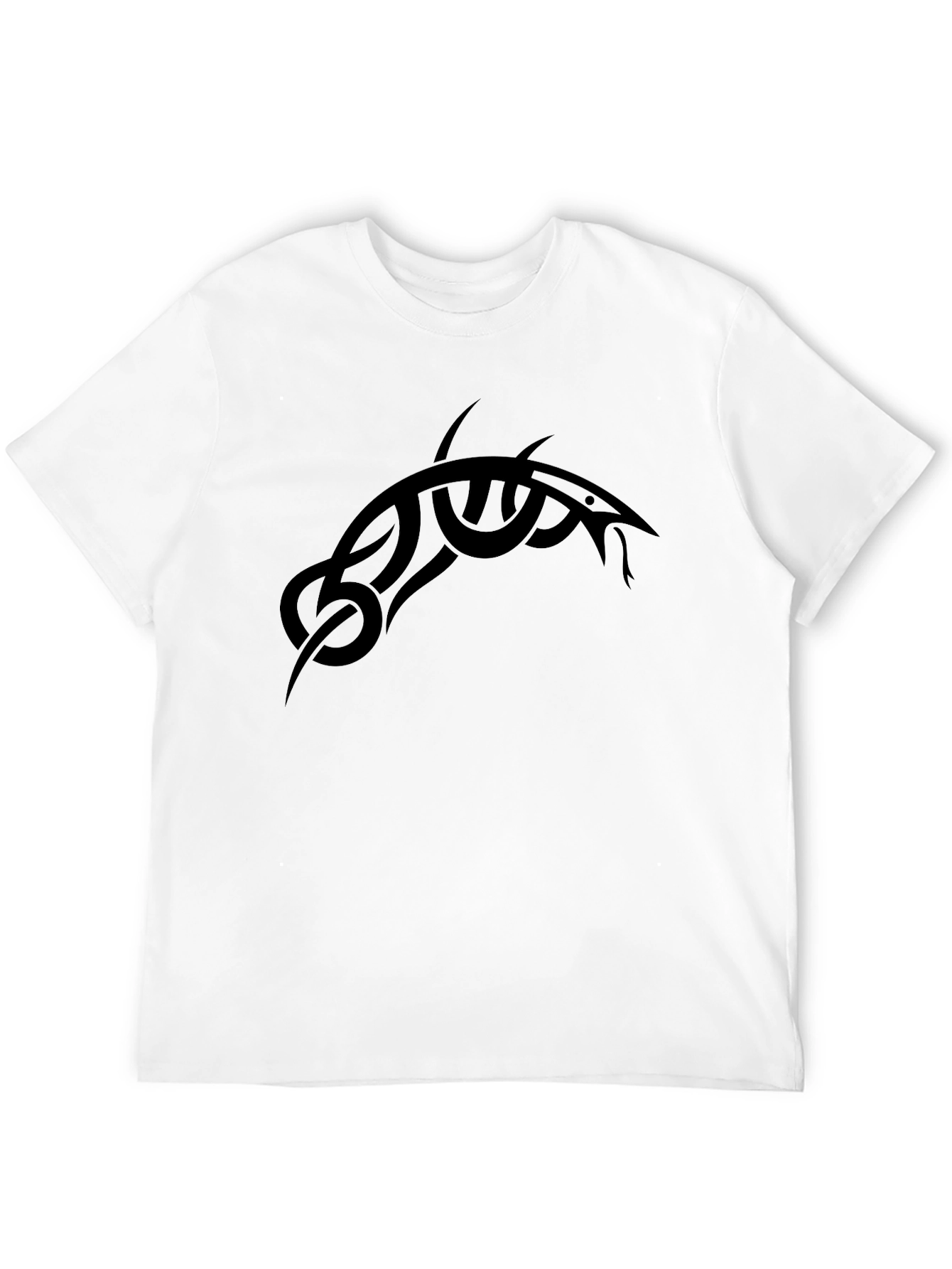 Mens Black Tribal Graphic T-Shirt