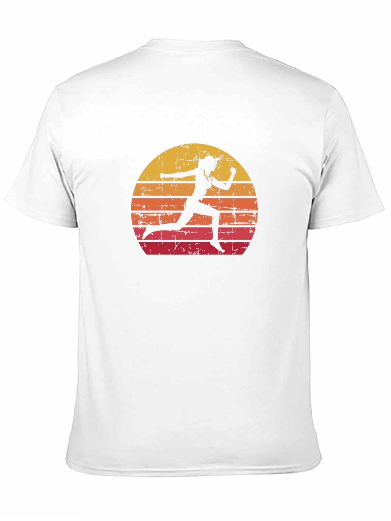Retro Runner Graphic Tee - Sunset Silhouette