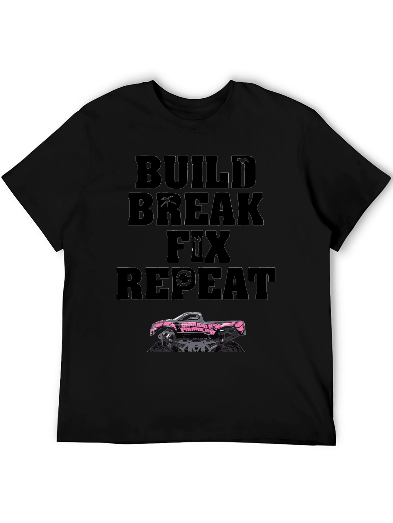 Build Break Fix Repeat Trucker T-Shirt