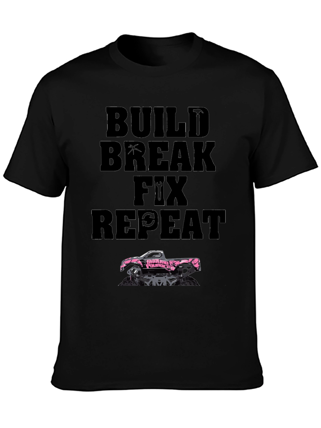 Build Break Fix Repeat Trucker T-Shirt