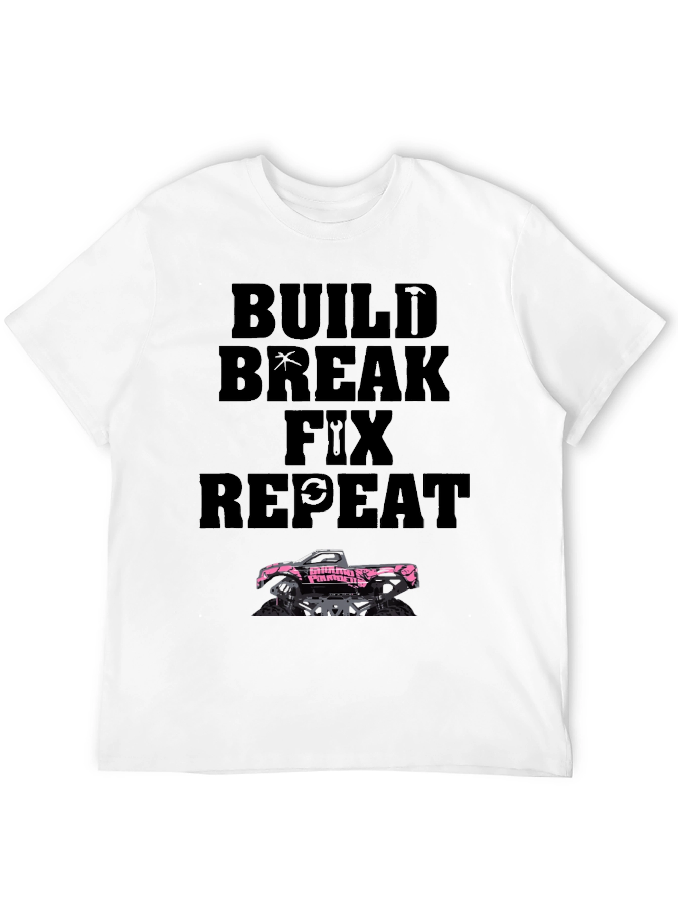 Build Break Fix Repeat Trucker T-Shirt
