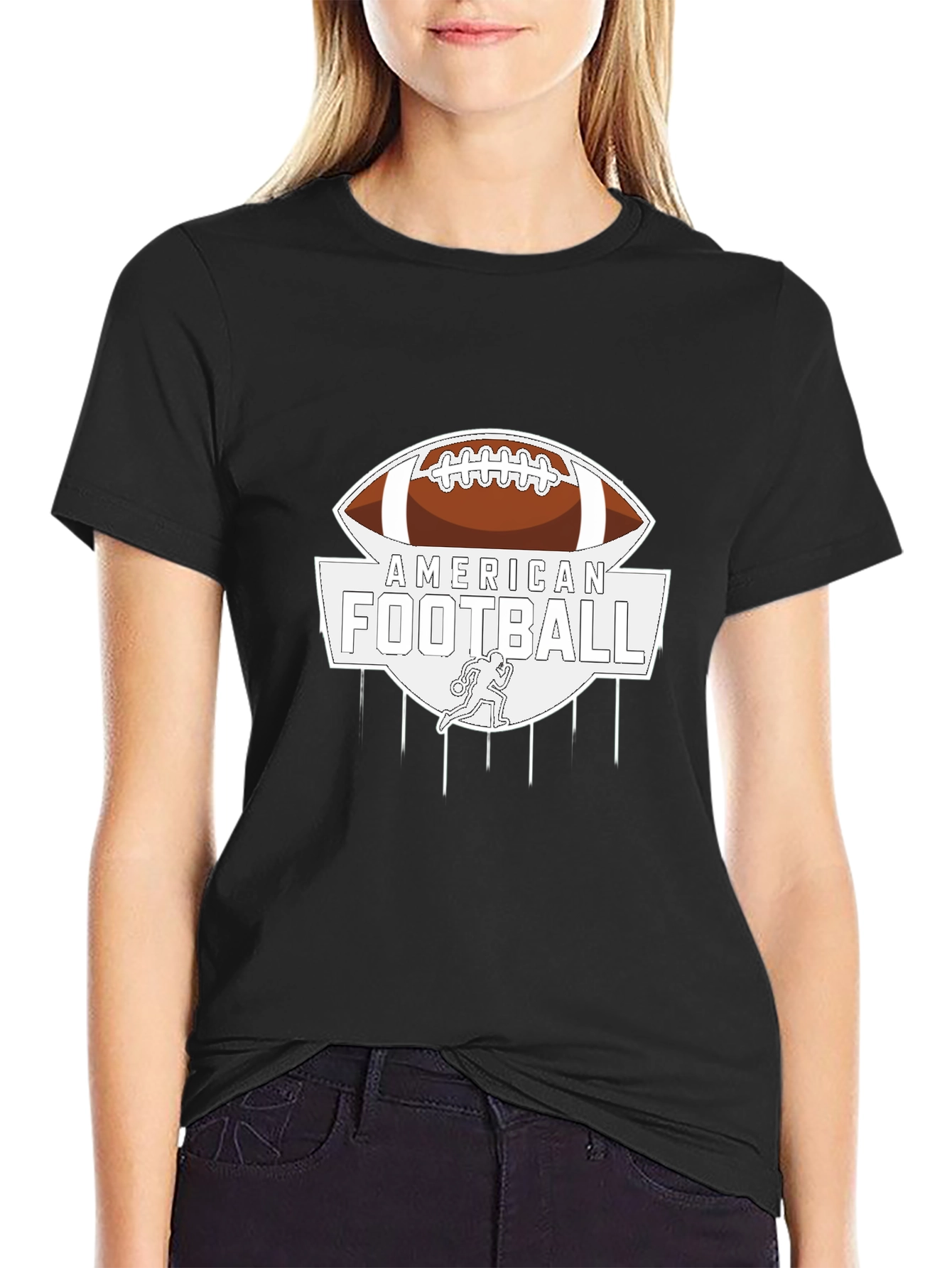 American Football Graphic T-Shirt - Stylish Design