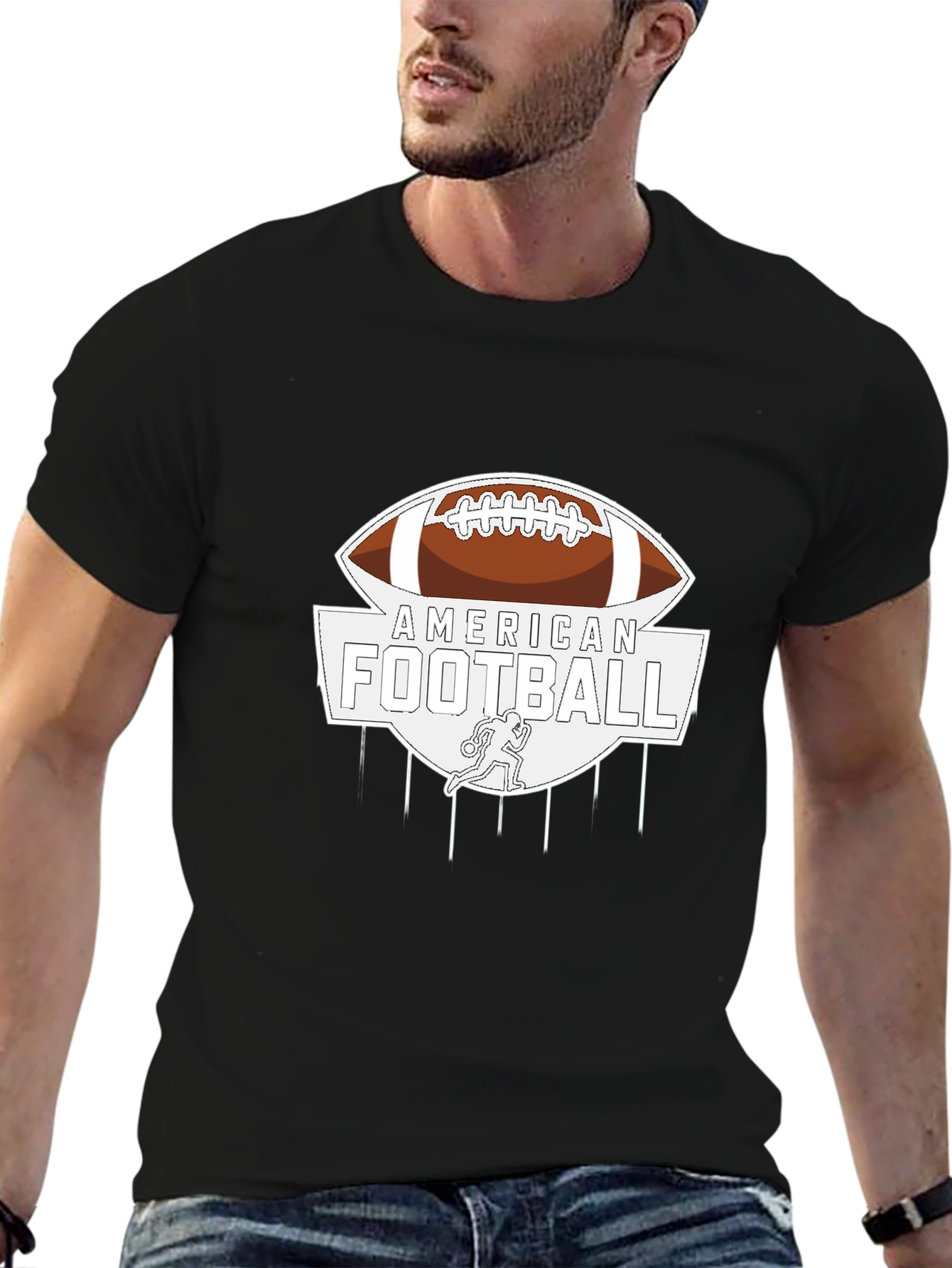 American Football Graphic T-Shirt - Stylish Design