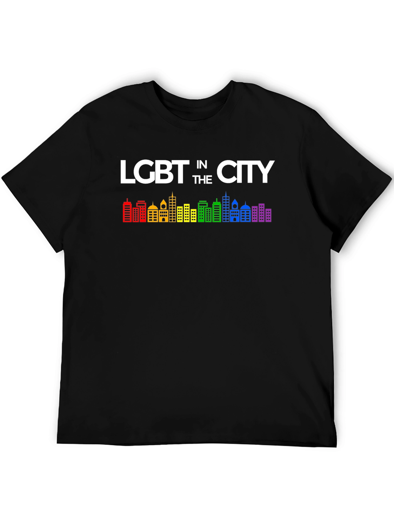 LGBT In The City Pride T-Shirt Rainbow