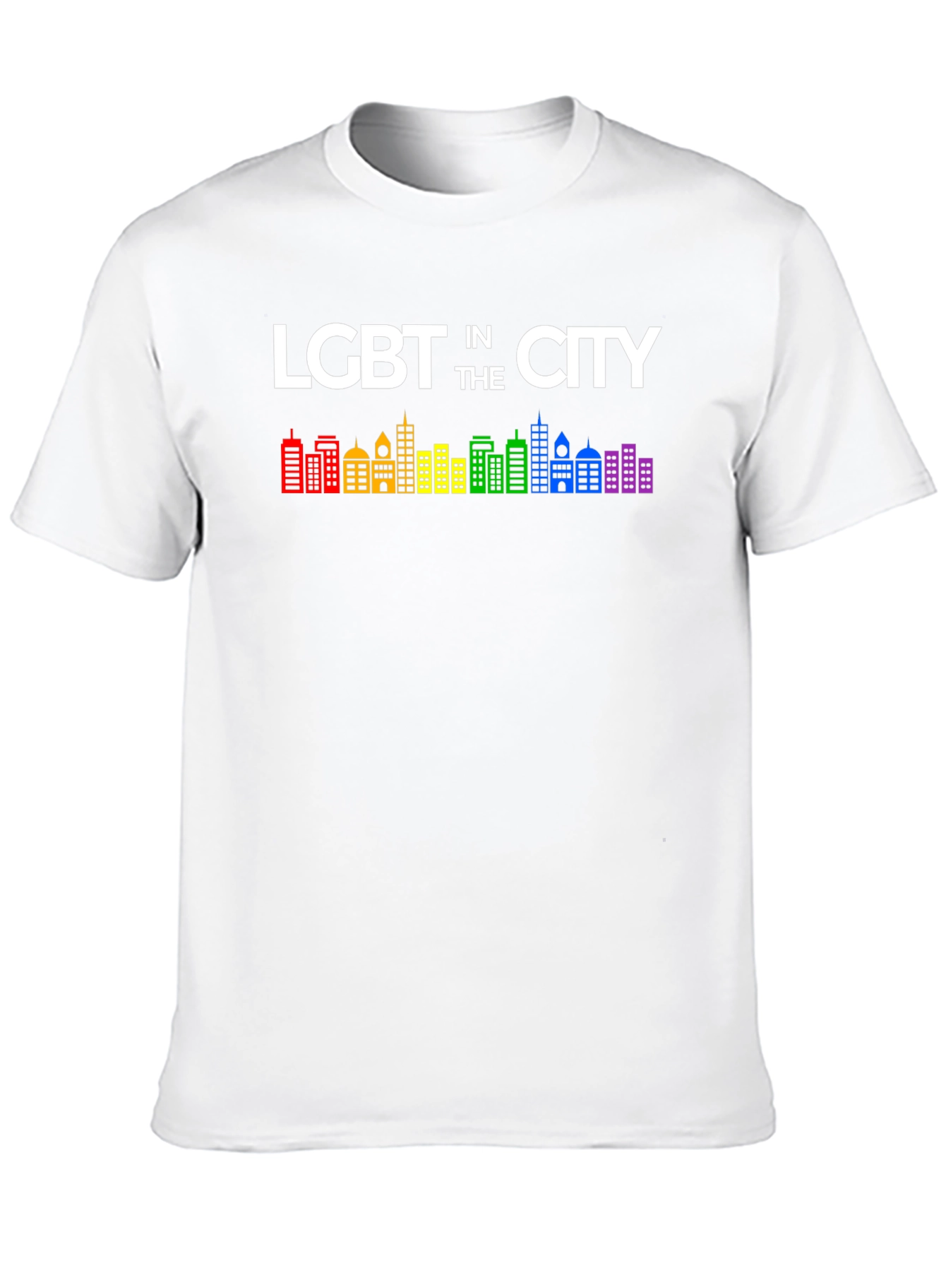 LGBT In The City Pride T-Shirt Rainbow