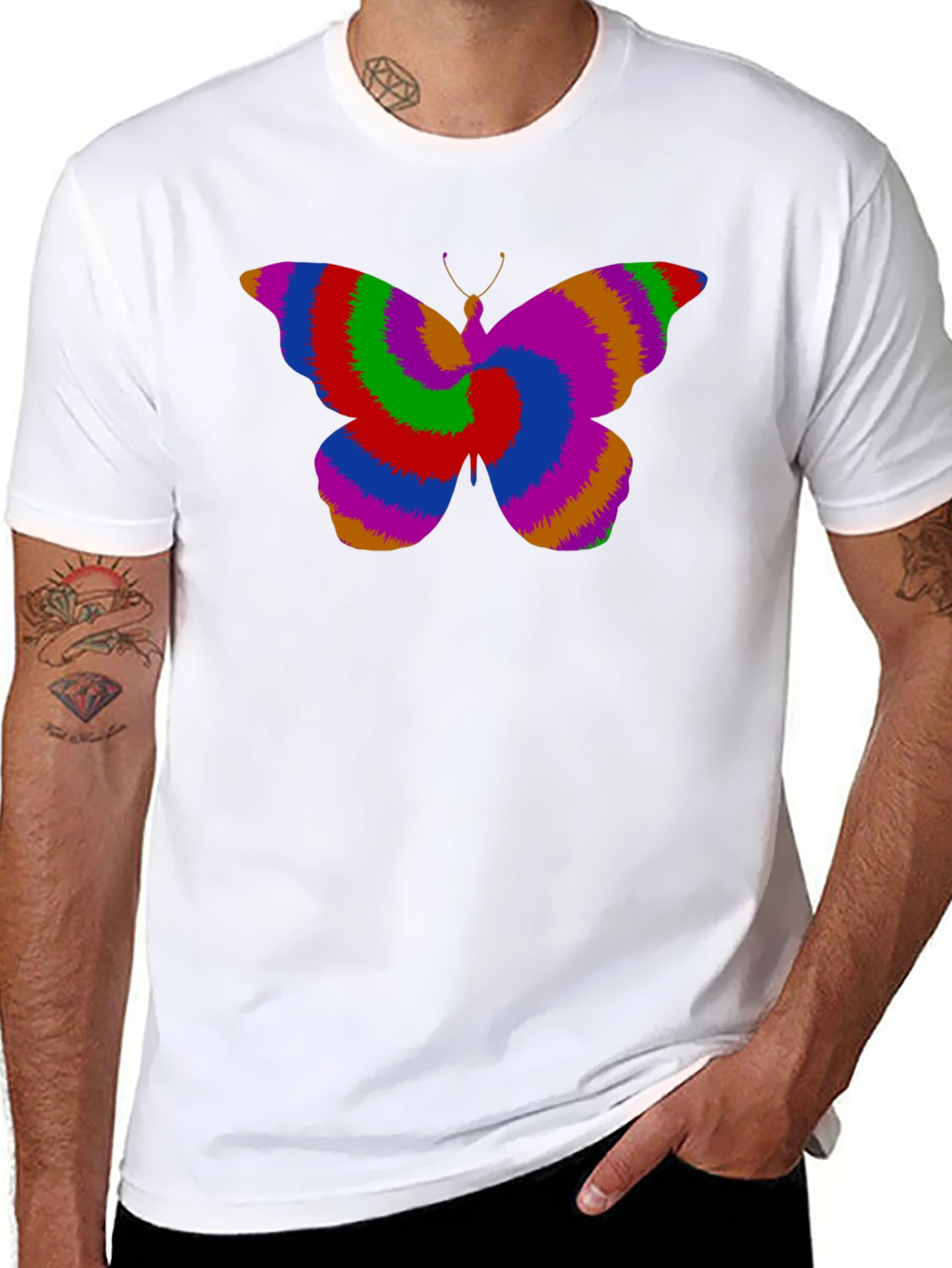 Psychedelic Butterfly Graphic Tee