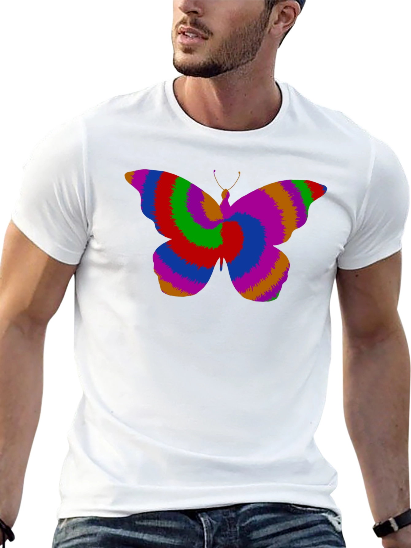 Psychedelic Butterfly Graphic Tee