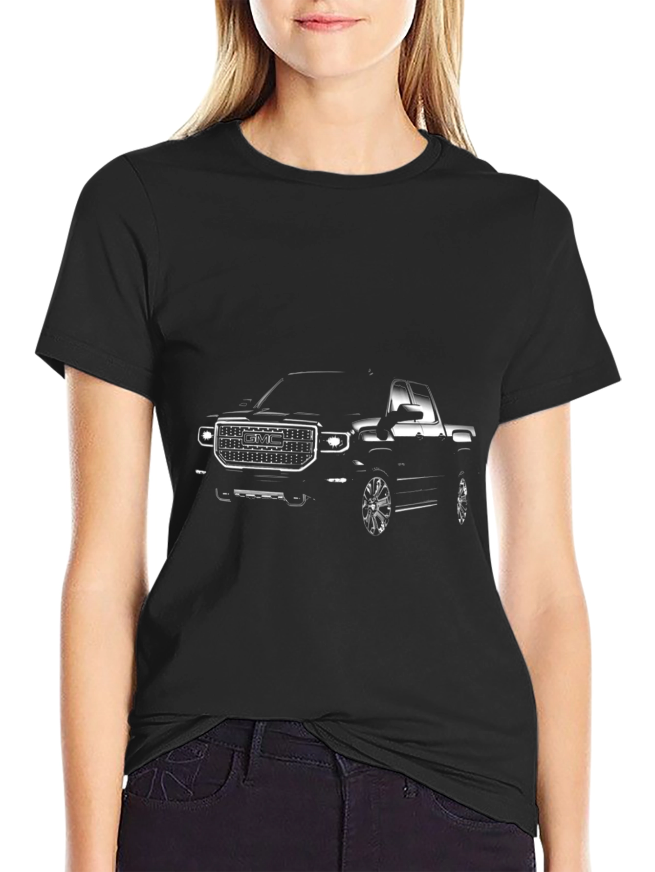 GMC Truck Graphic Tee - Black Cotton Blend