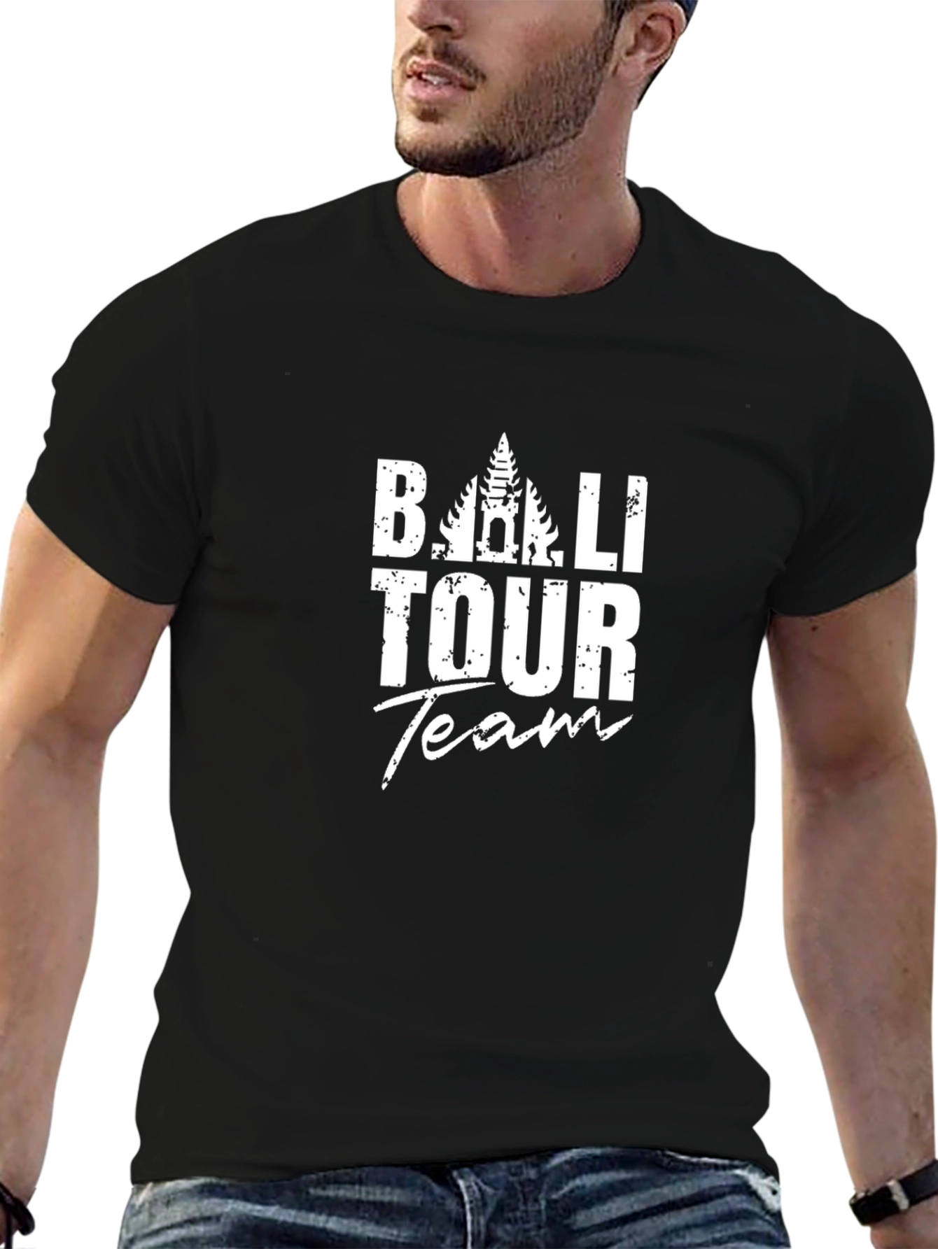 Bali Tour Team Black Graphic Tee