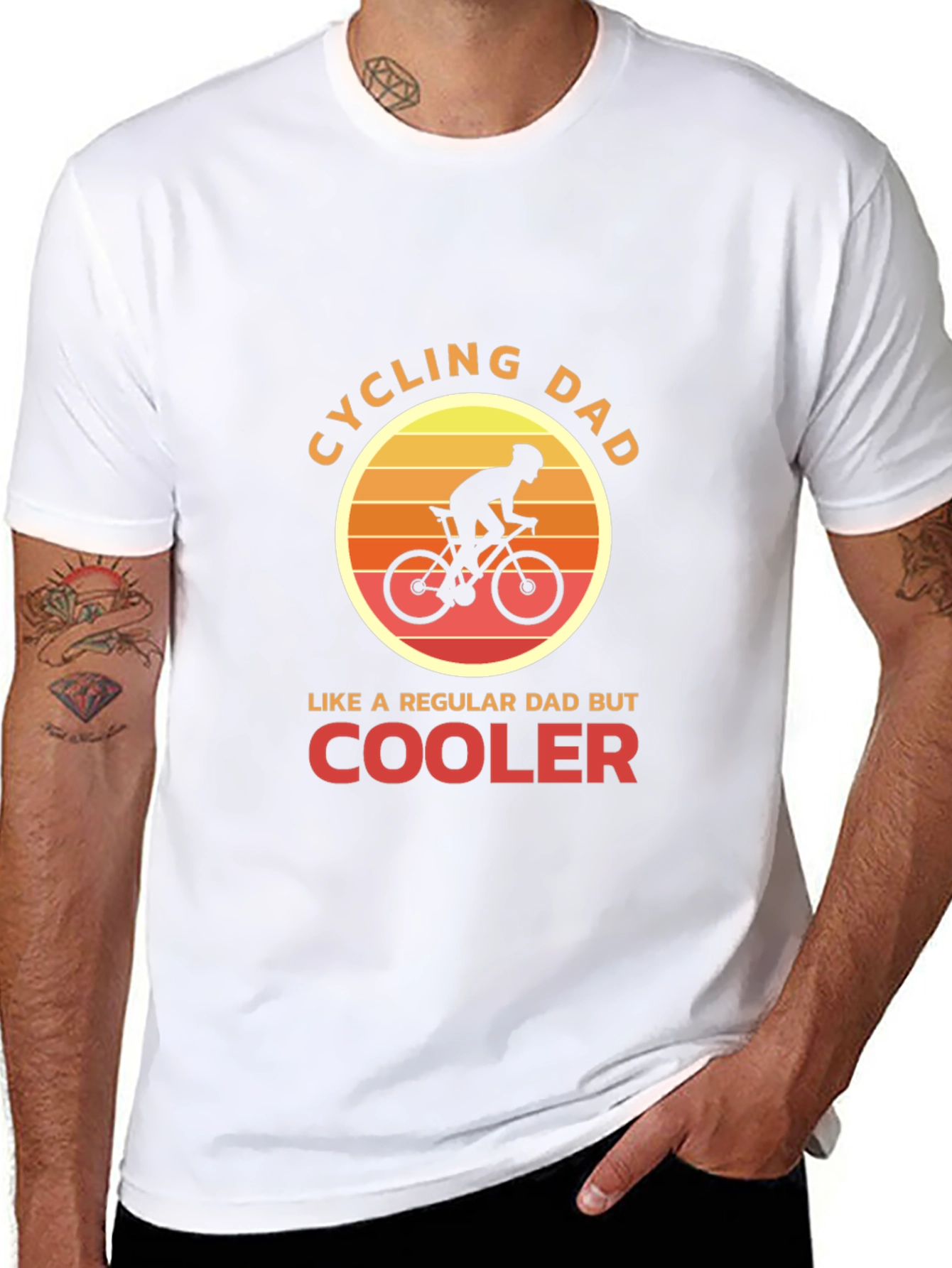 Cycling Dad T-Shirt - Cool Dad Edition