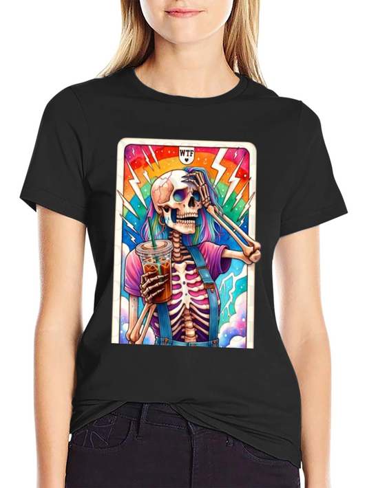 WTF Skeleton Iced Coffee T-Shirt