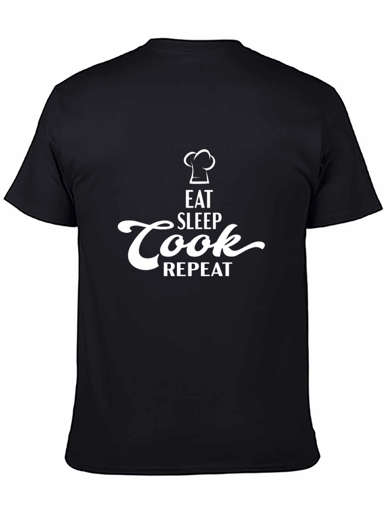Eat Sleep Cook Repeat Graphic Tee - Chef T-Shirt
