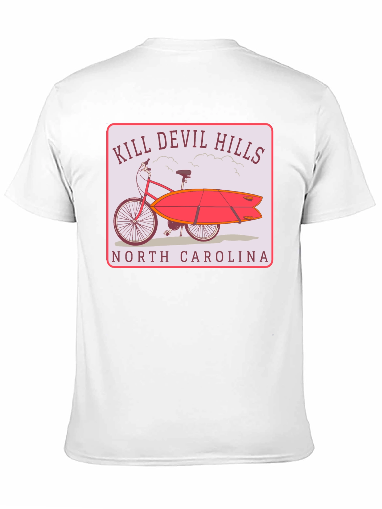 Kill Devil Hills Surf Bike Graphic T-Shirt