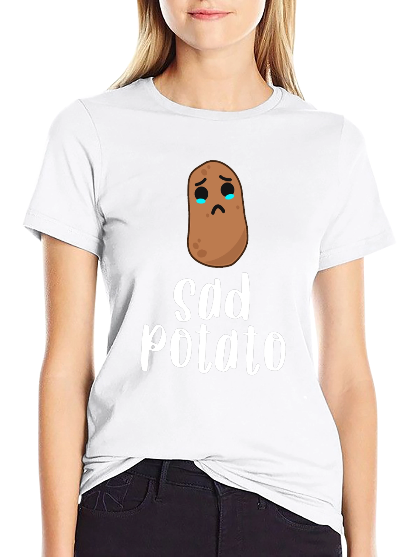Sad Potato T-Shirt - Funny Graphic Tee