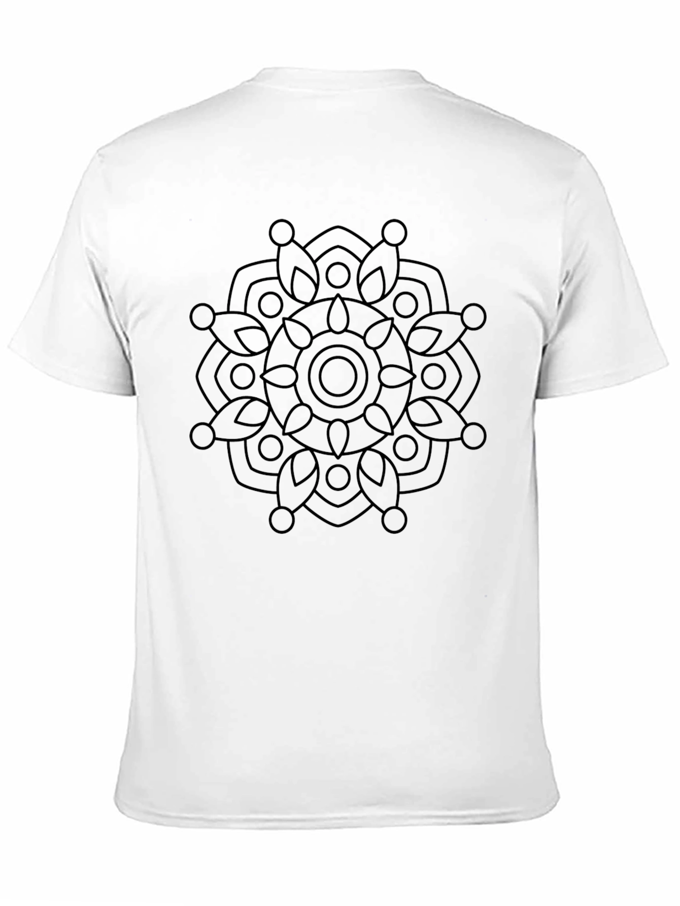 Black Mandala Graphic Tee - Stylish & Comfortable