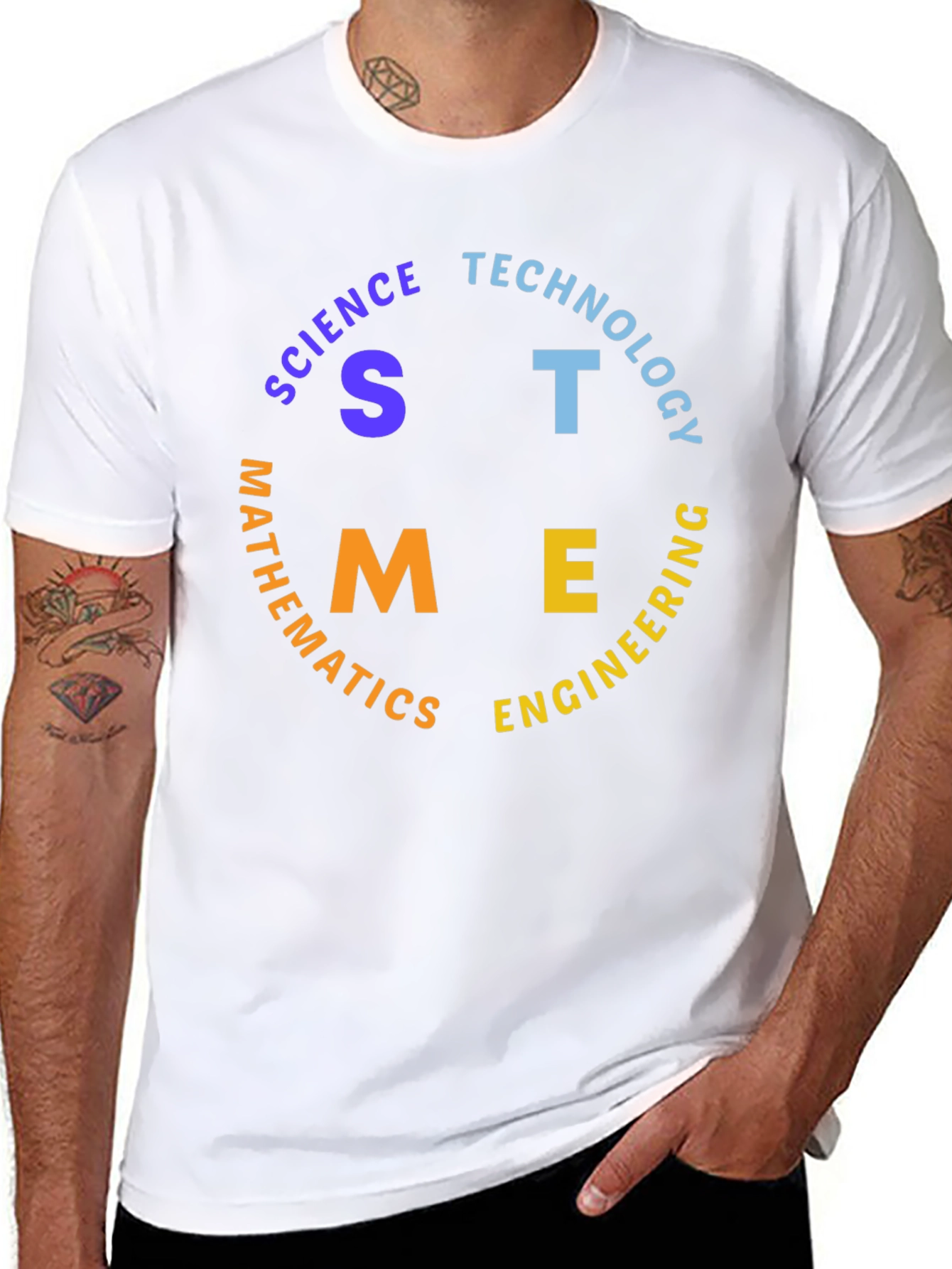 STEM Graphic T-Shirt - Science Tech Engineering Math Tee