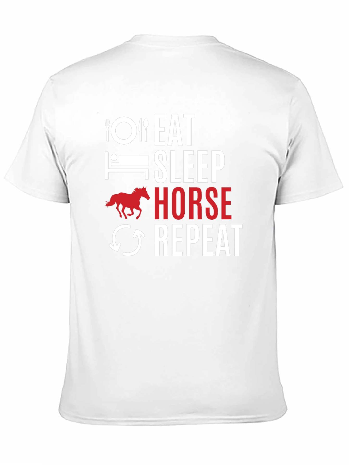 Eat Sleep Horse Repeat Graphic Tee