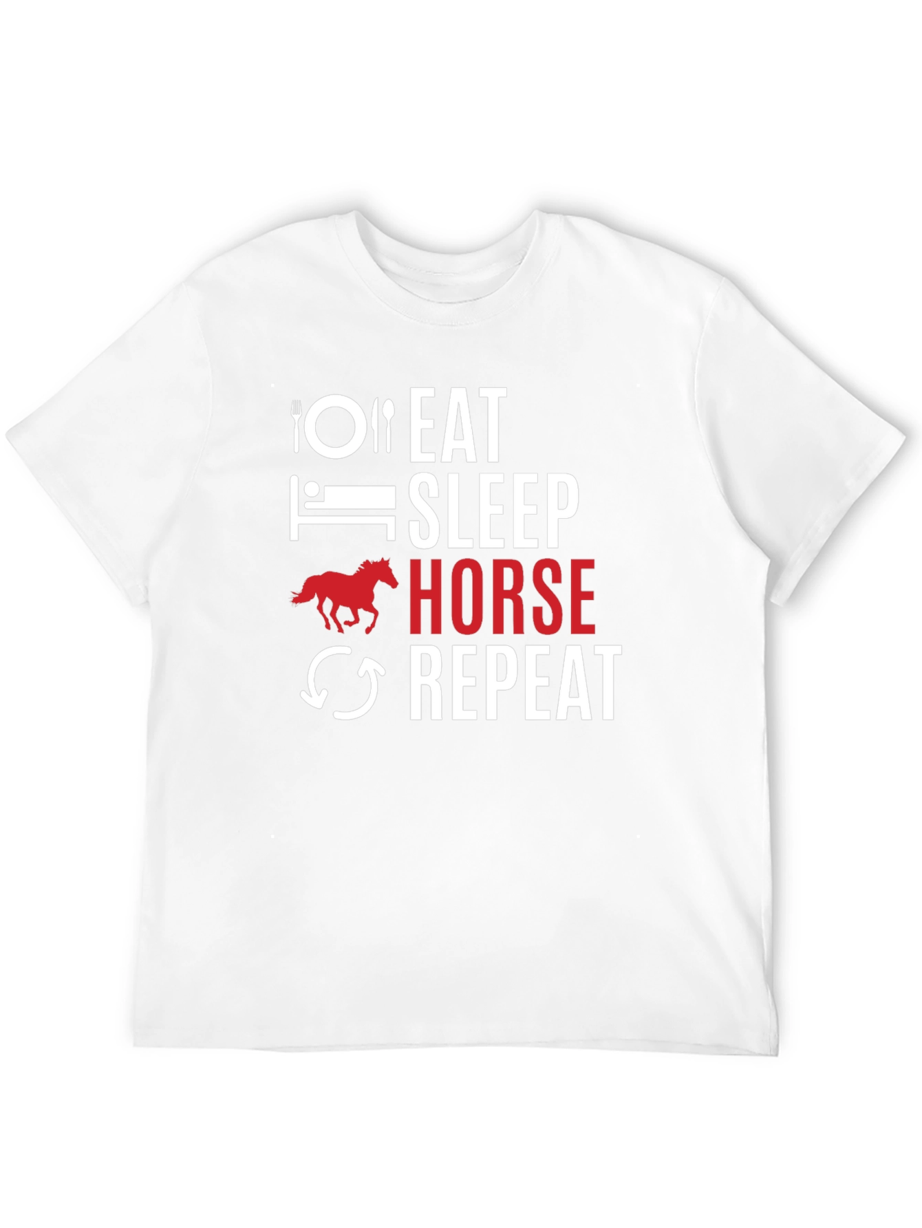 Eat Sleep Horse Repeat Graphic Tee