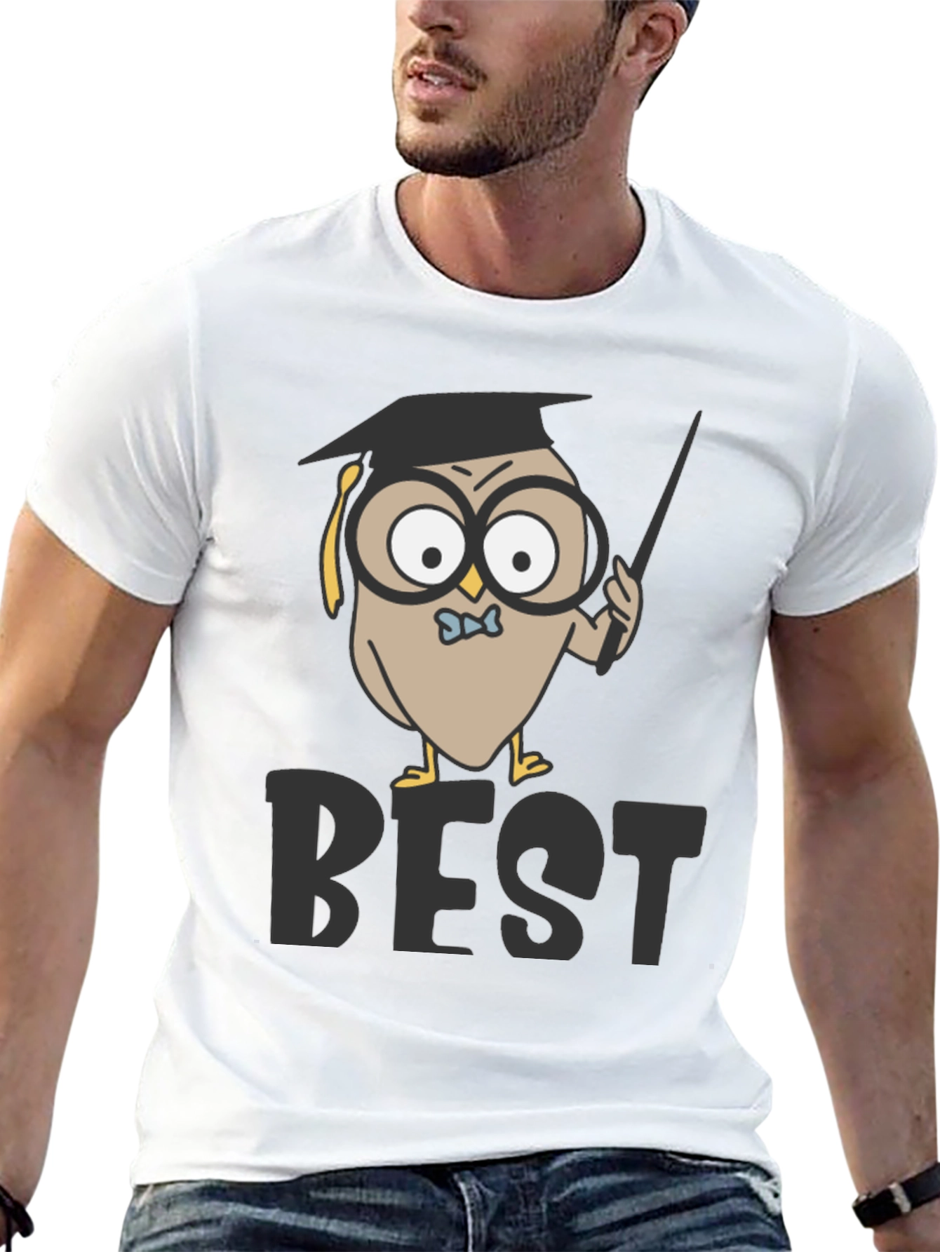 Owl Professor T-Shirt - Best Teacher Award
