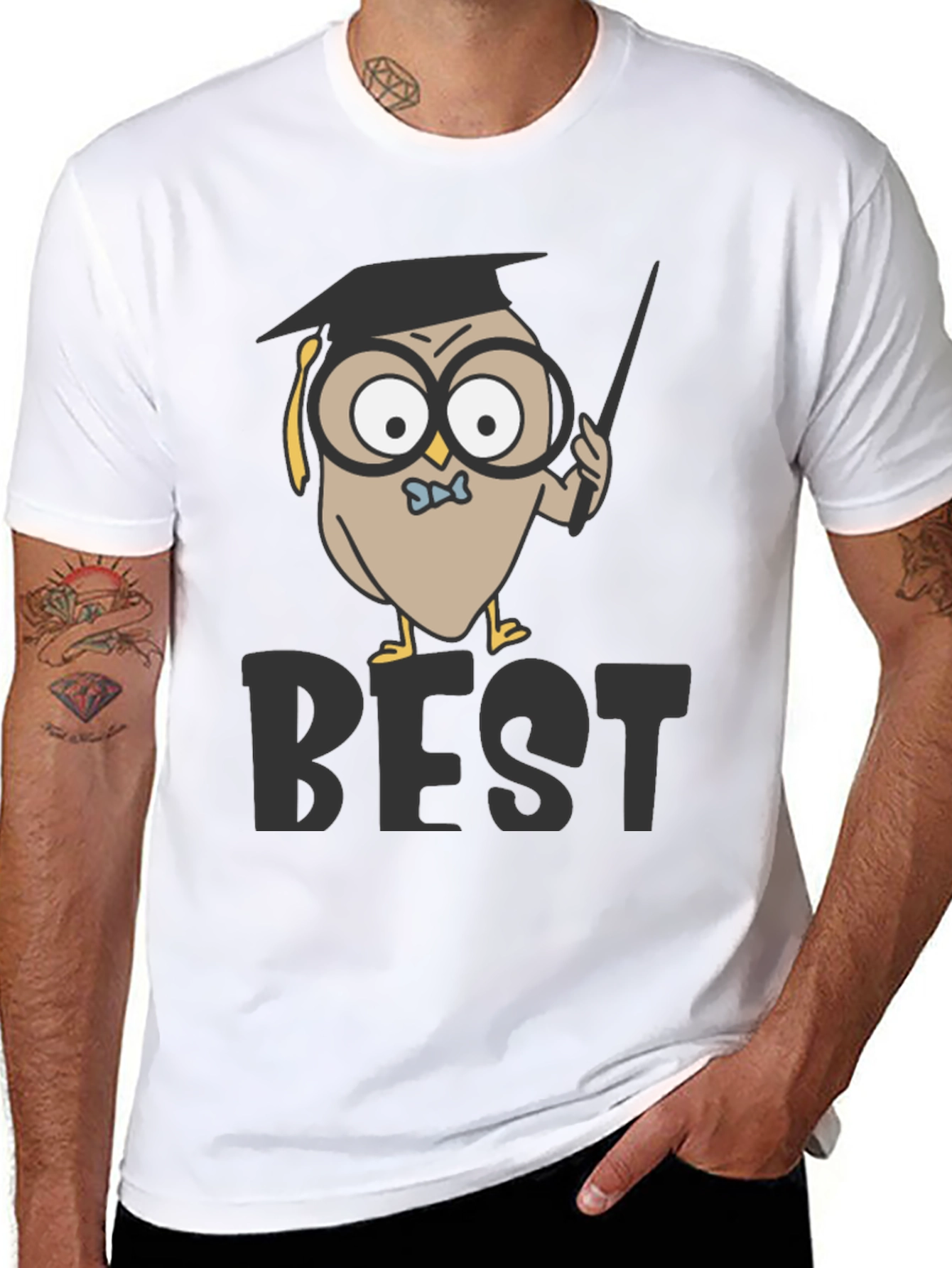 Owl Professor T-Shirt - Best Teacher Award
