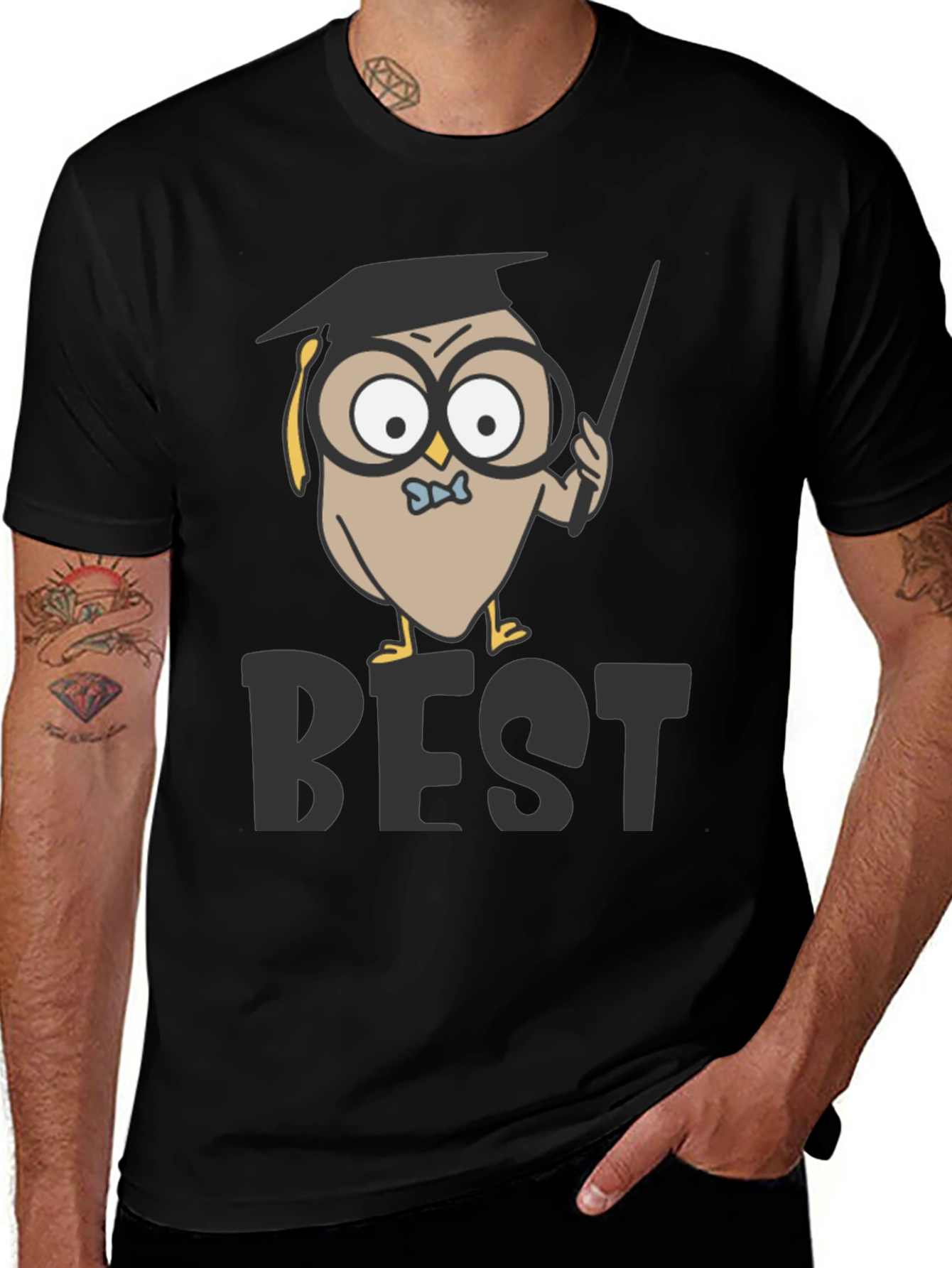 Owl Professor T-Shirt - Best Teacher Award