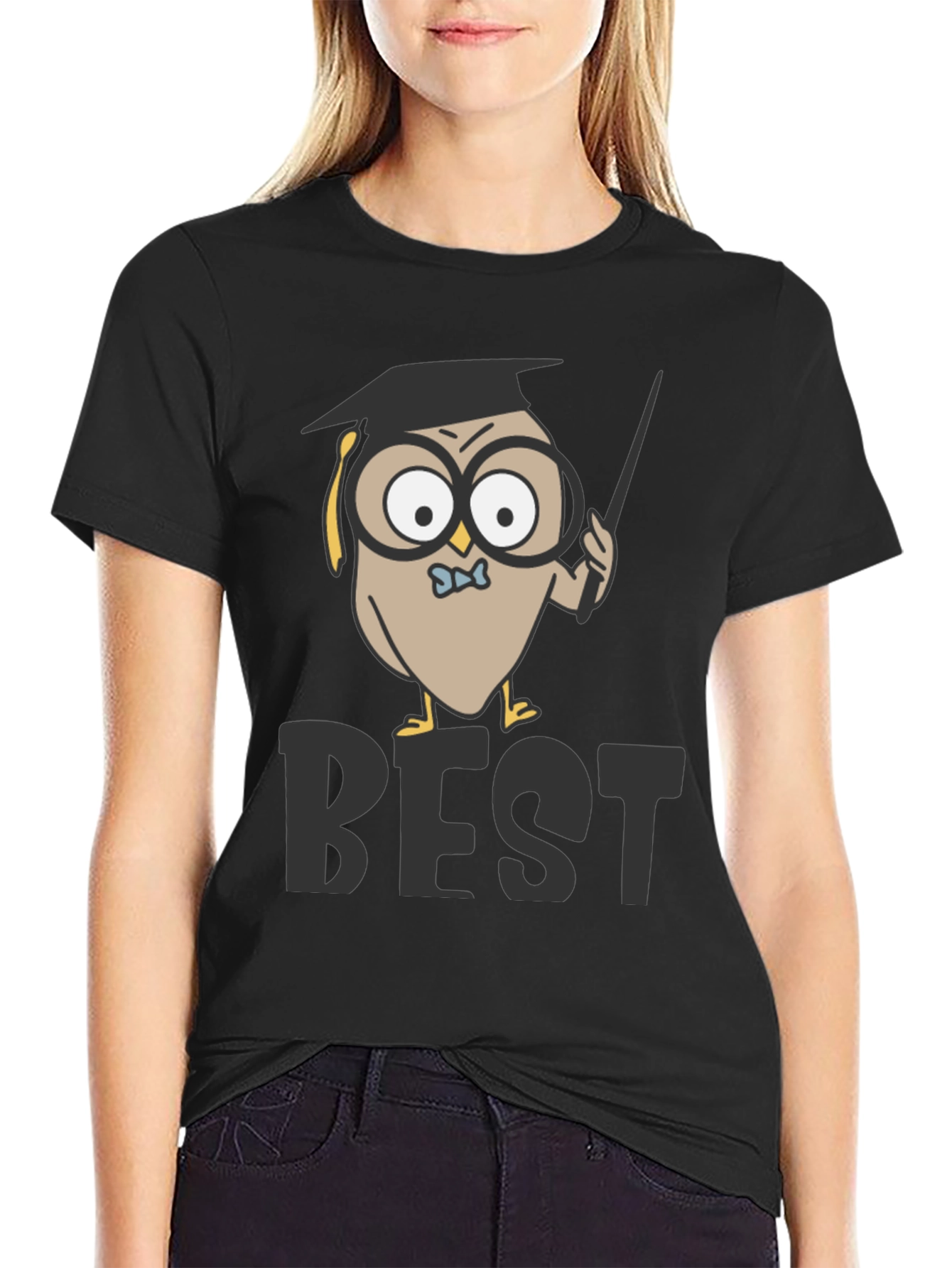 Owl Professor T-Shirt - Best Teacher Award