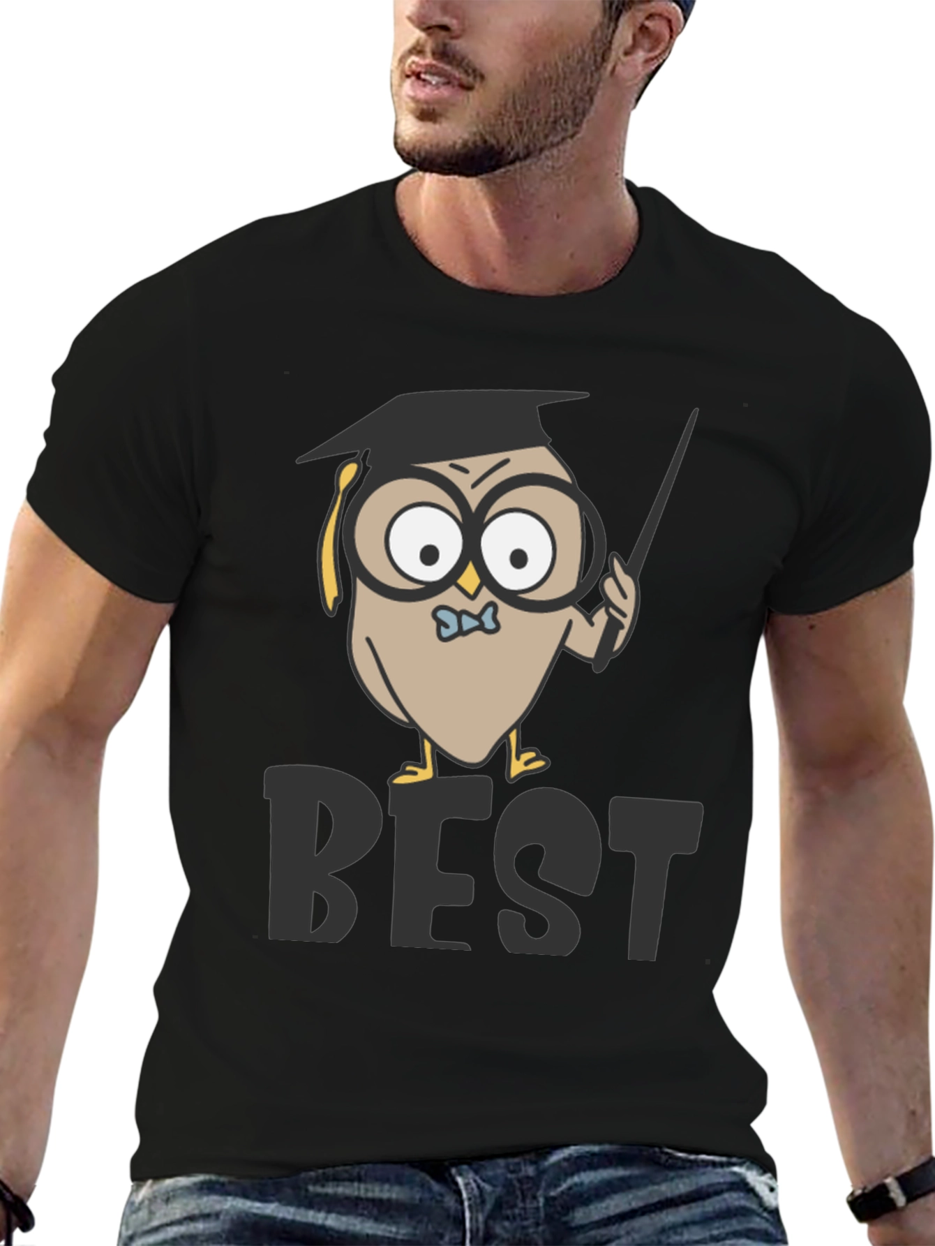 Owl Professor T-Shirt - Best Teacher Award