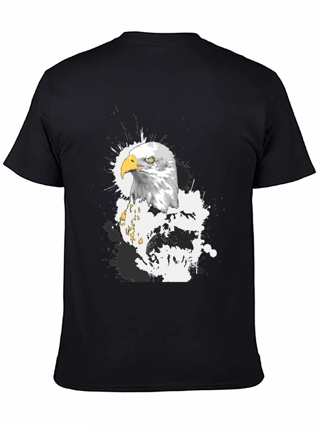 Eagle Graphic T-Shirt - Black Crew Neck Tee