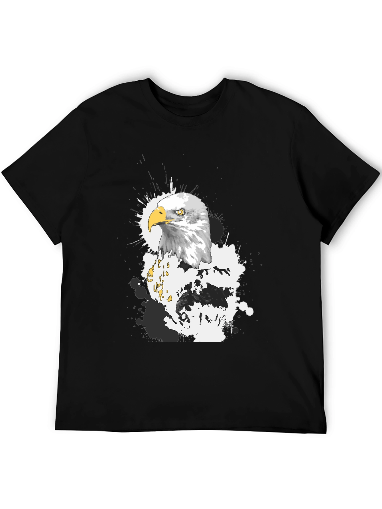Eagle Graphic T-Shirt - Black Crew Neck Tee