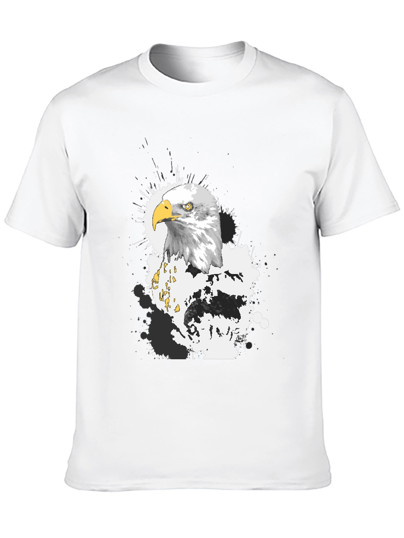 Eagle Graphic T-Shirt - Black Crew Neck Tee