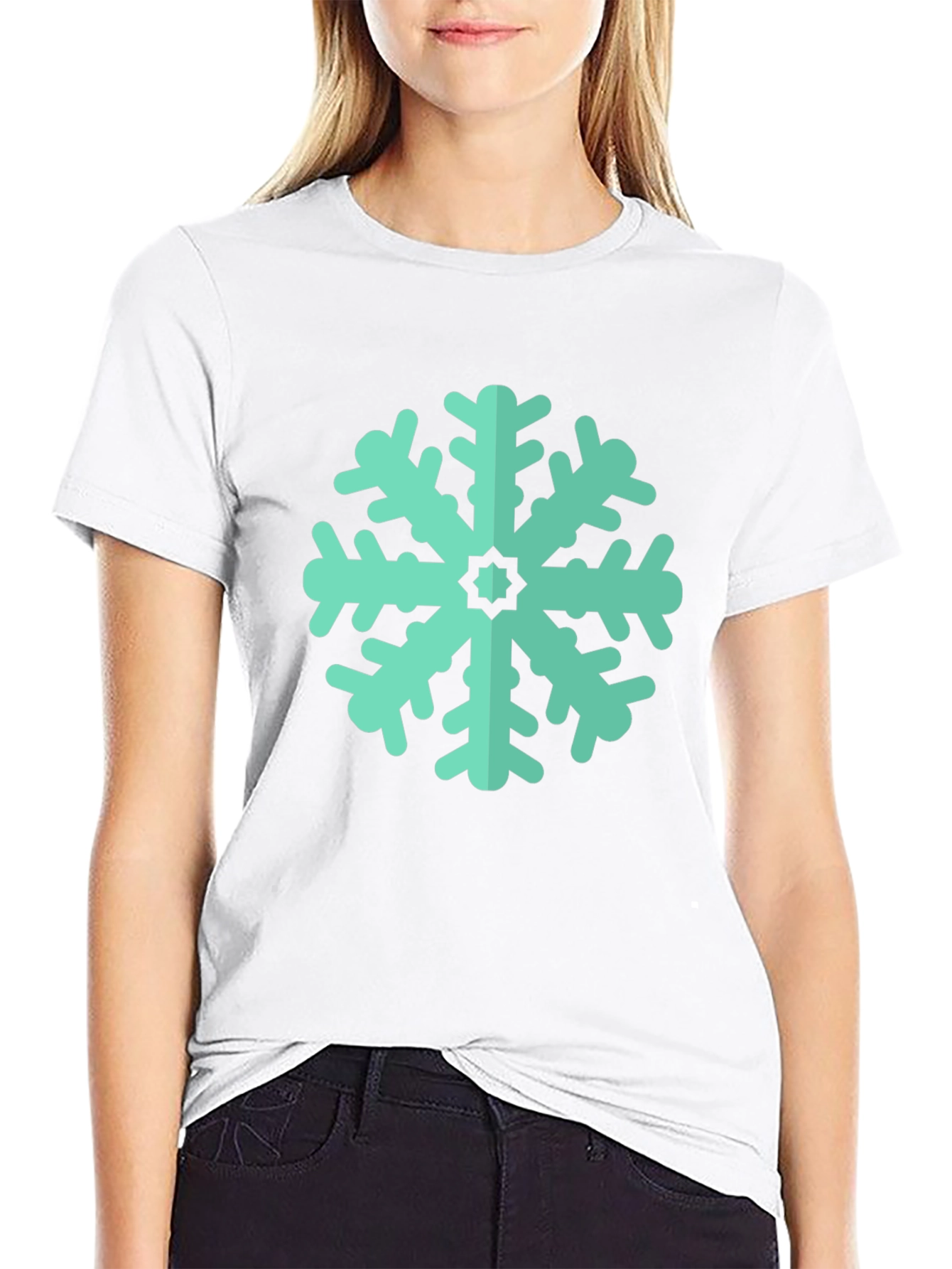 Snowflake Graphic Tee - Stylish Winter Apparel