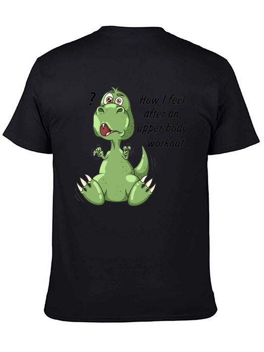 Dinosaur Upper Body Workout T-Shirt - Funny Gym Tee