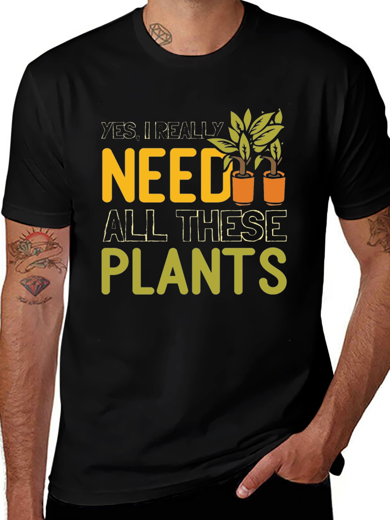 Funny Need Plants Graphic T-Shirt